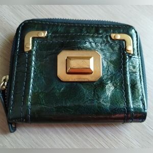 Juicy Couture Vintage Emerald Zip Around Bi Fold Wallet